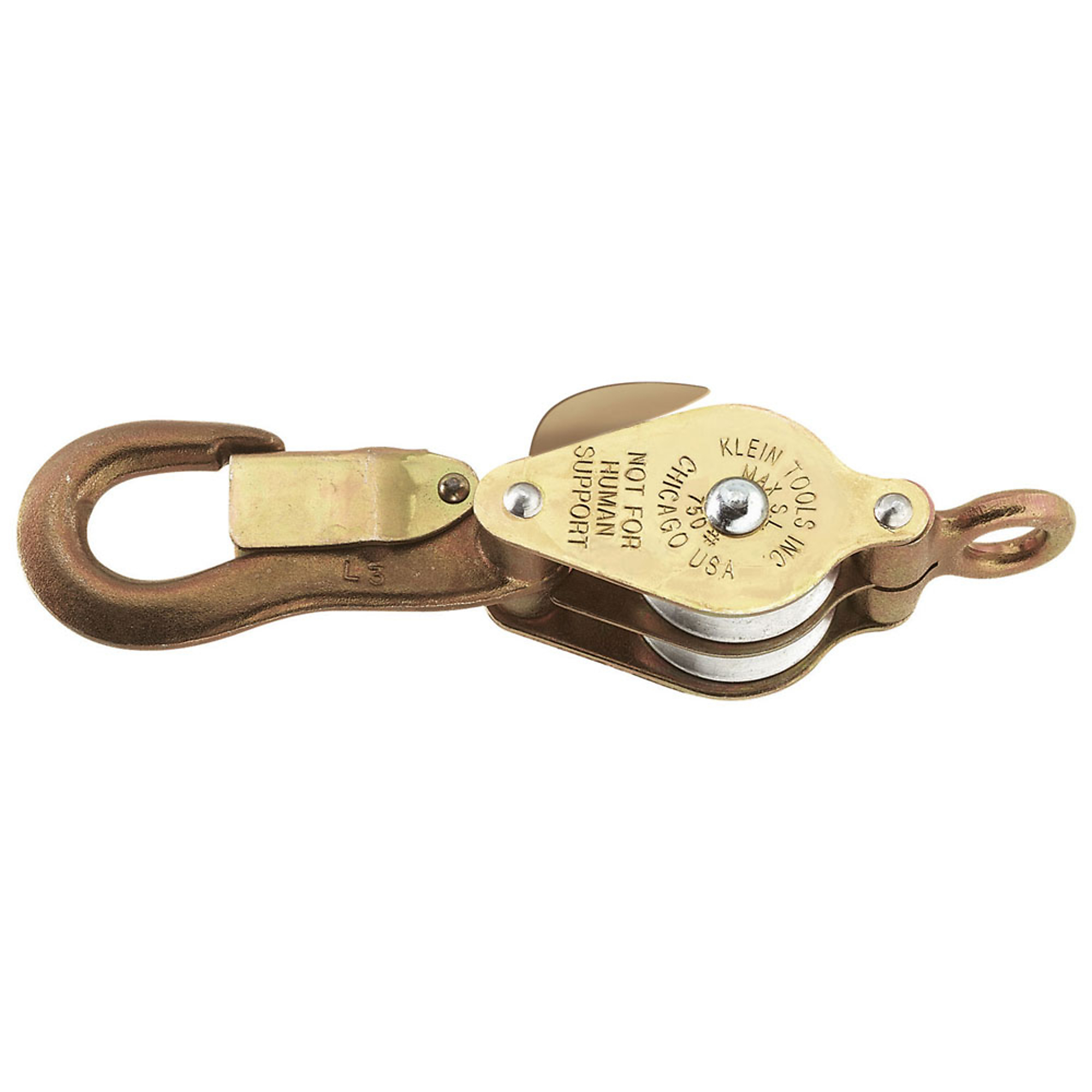 Klein Tools, Block with Eye to Splice Line to Block, Load Capacity 750 lb, Material Multiple, Model# 268